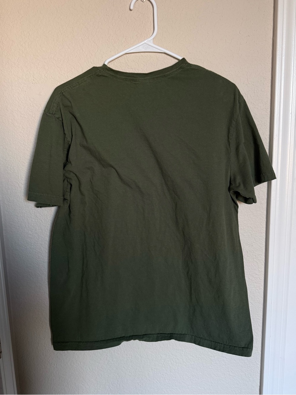 Custom Olive Green Ghost Dog Tee - Picture 3 of 4
